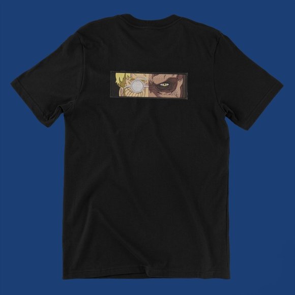 New- White&black Embroidered Zeke Yeager Beast anime box T-shirt - Picture 1 of 3